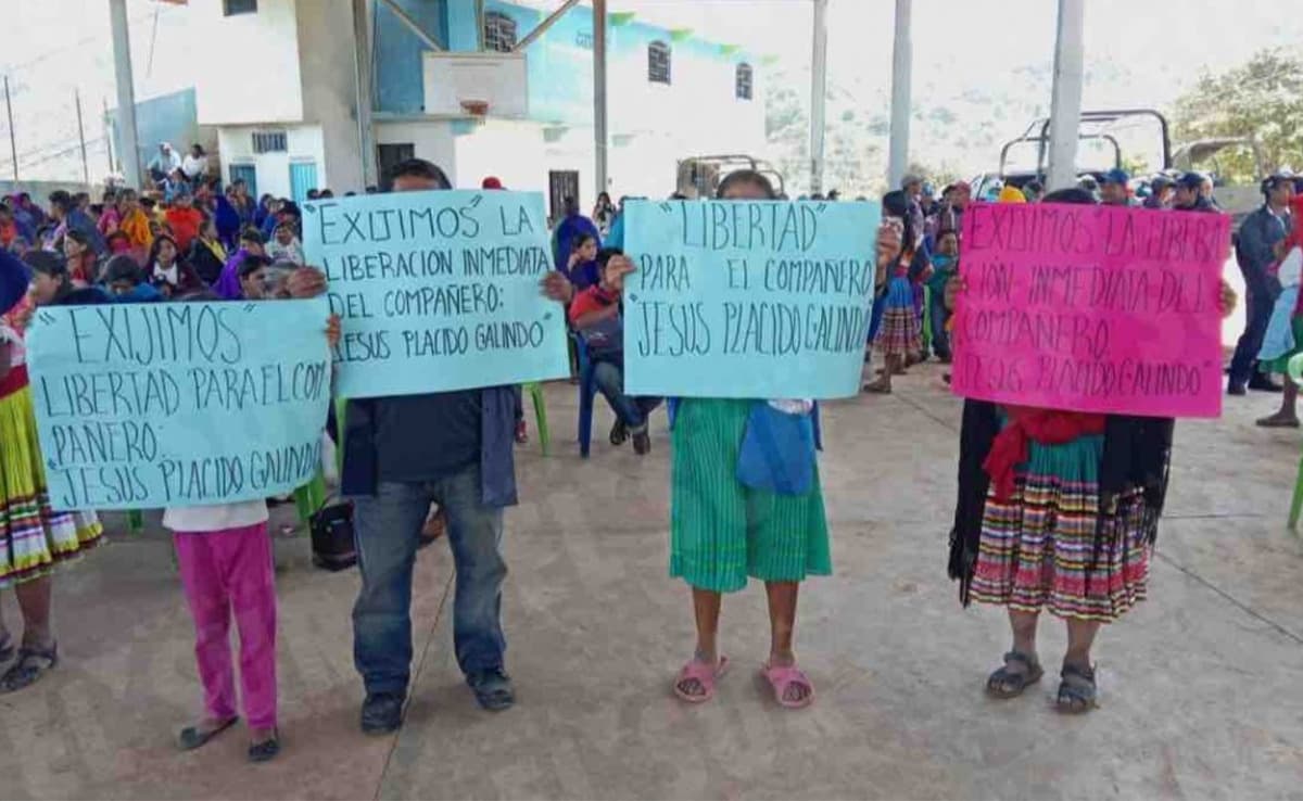 Organizaciones indígenas piden respeto a derechos de Jesús Plácido Galindo detenido en Guerrero