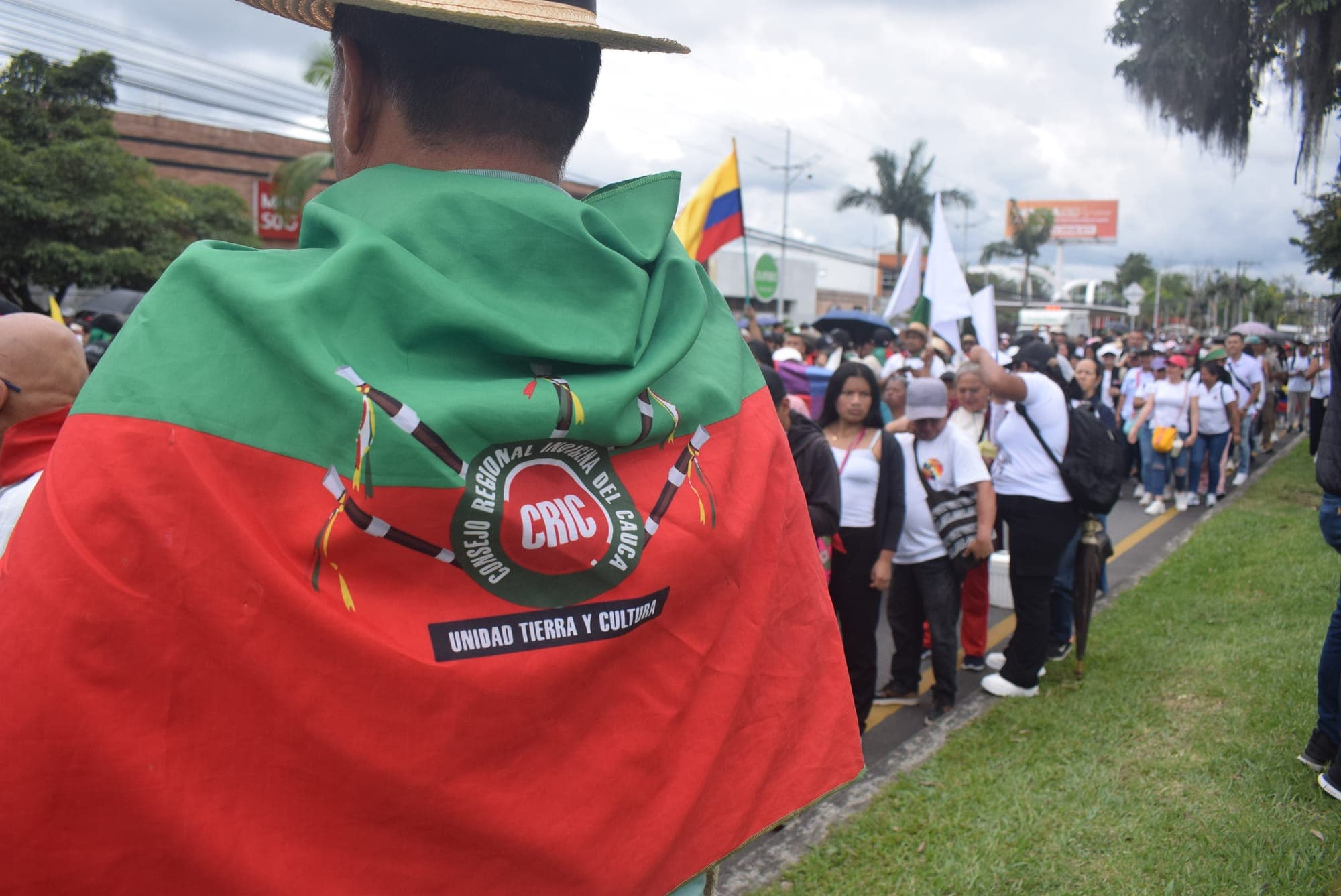 Movilización por la Vida y La Paz en Popayán; Aída Quilcué hizo un llamado para detener la guerra