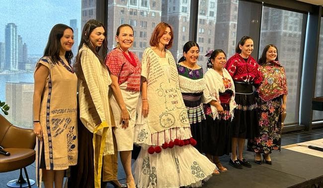 ​​​​​​​Textile Artisans from Chiapas Participate in Side Event at 24th UN Permanent Forum on Indigenous Issues