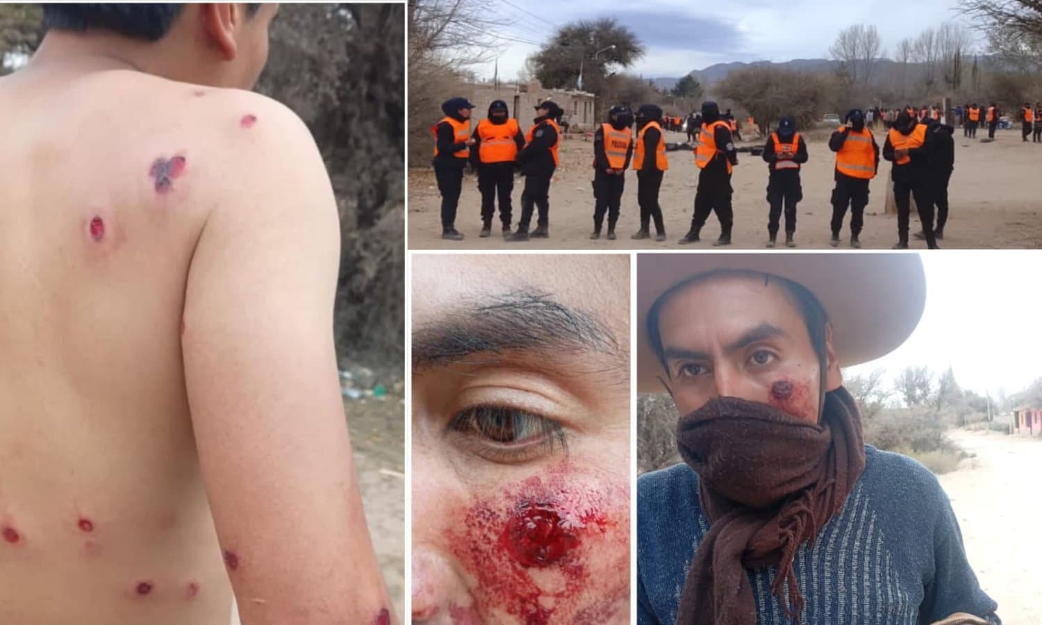 Humahuaca: represión y violento desalojo de la policía de Sadir a familias indígenas