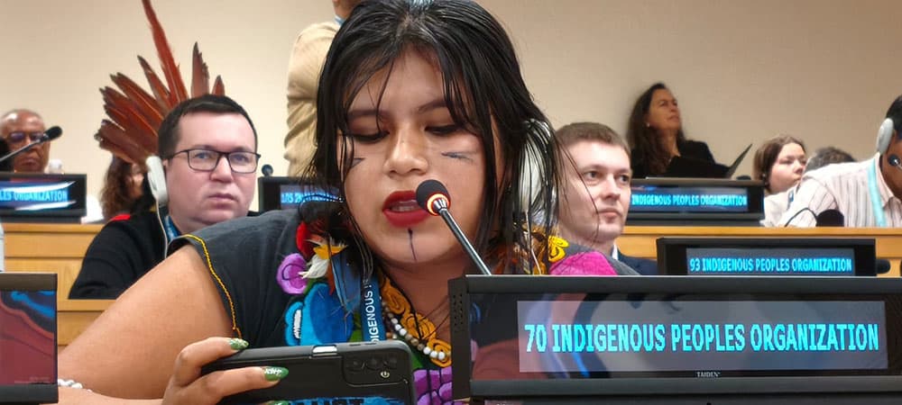 Lideresa mbya denunció en la ONU avance territorial y falta de agua en comunidades indígenas