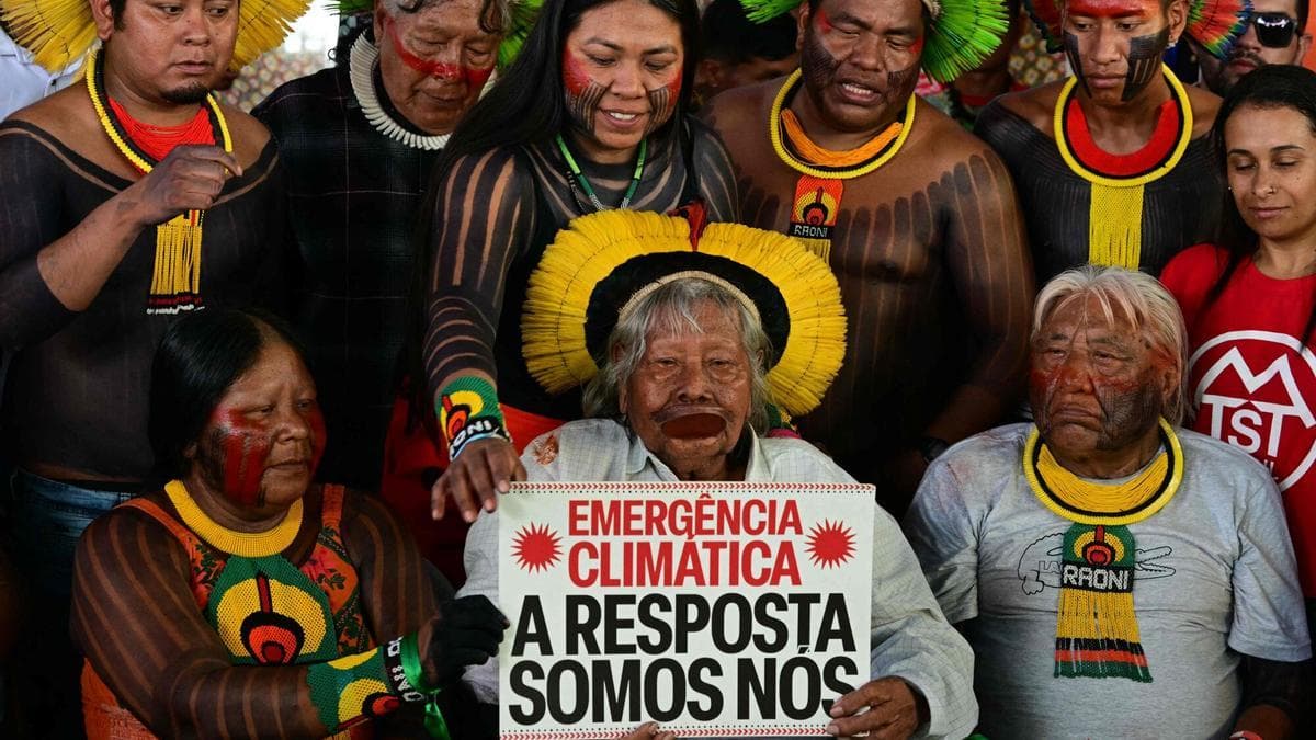 El cacique Raoni, "grave pero estable" en un hospital de Sao Paulo