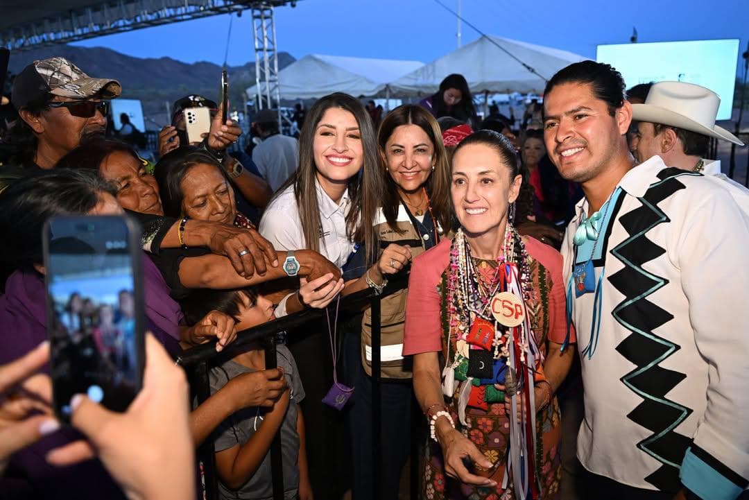 Los seris frente a Claudia Sheinbaum