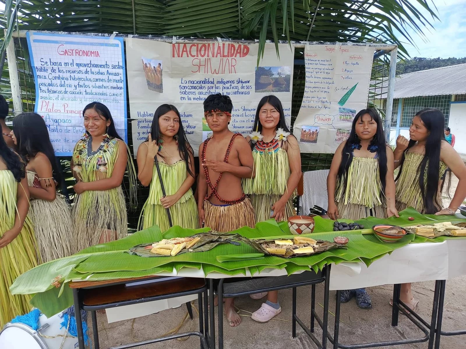 Pastaza: estudiantes shuar representan las culturas del Ecuador en el proyecto interdisciplinario